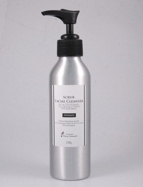 Photo1: Scrub Facial Cleanser -HOMME- (1)