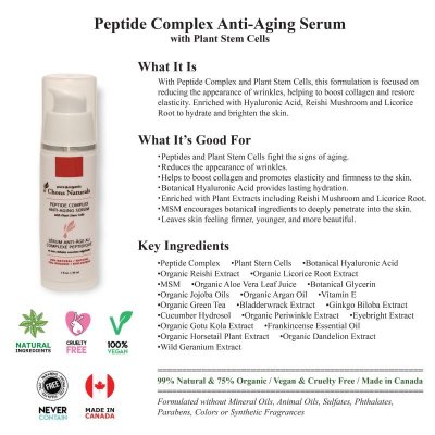 Photo1: Peptide Complex Anti-Aging Serum with Plant Stem Cells