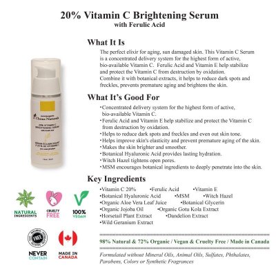 Photo1: 20% Vitamin C Brightening Serum with Ferulic Acid