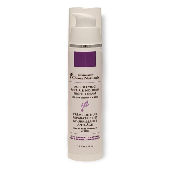 Photo1: Age-Defying Repair & Nourish Night Cream with 15% Vitamin C & MSM (1)