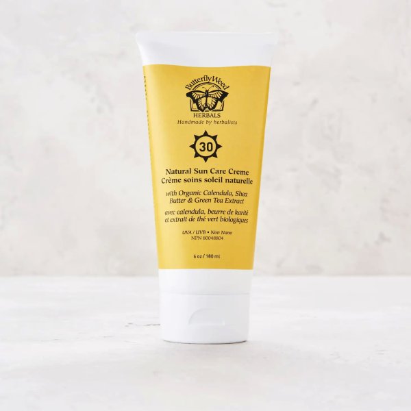 Photo1: Natural Sun Care Creme SPF30 (100% mineral-based, UVA/UVB Protection, for Face & Body, lightweight, non-greasy) - 180ml (1)