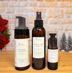 Photo1: Organic Skin Care Set for Anti-Aging ($77 value) 